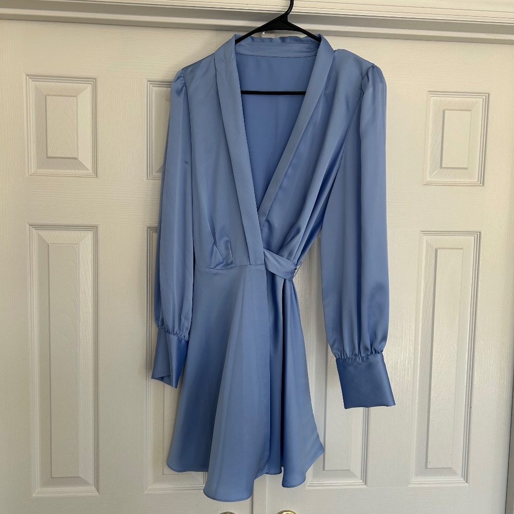 Giani Bini Lara Satin Wrap Dress